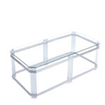 Glass Top Single Coffee Table - Chic Decora