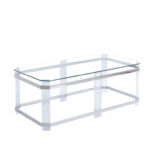 Glass Top Single Coffee Table - Chic Decora