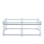 Glass Top Single Coffee Table - Chic Decora