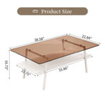 Glass Top Single Coffee Table - Chic Decora