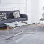 Glass Top Single Coffee Table - Chic Decora