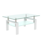 Glass coffee table, Living Room Table,center table - Chic Decora