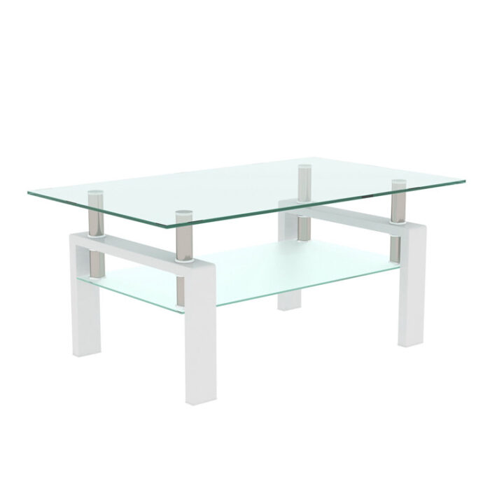 Glass coffee table, Living Room Table,center table - Chic Decora