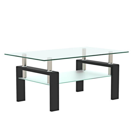 Macaulee Glass Top Single Coffee Table - Chic Decora