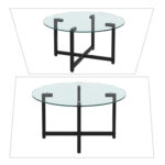 Gyarsi Glass Top Coffee Table - Chic Decora