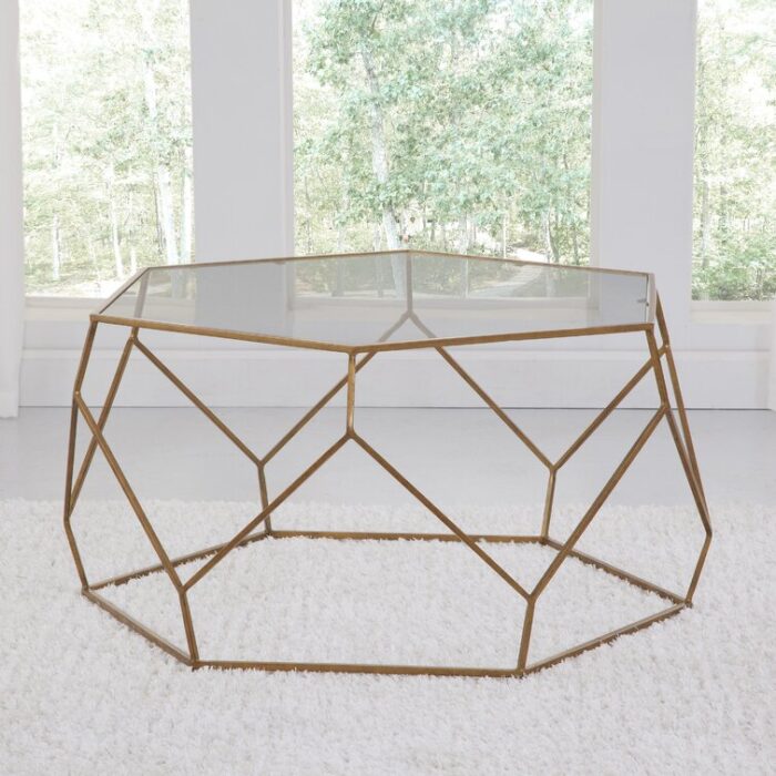 Halloway Glass Top Coffee Table - Chic Decora