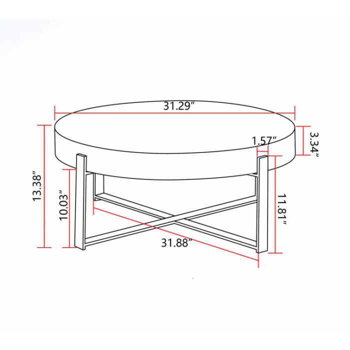 Halyard Coffee Table - Chic Decora