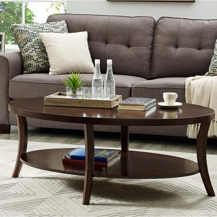 Hansmeier Solid Wood Top Coffee Table - Chic Decora