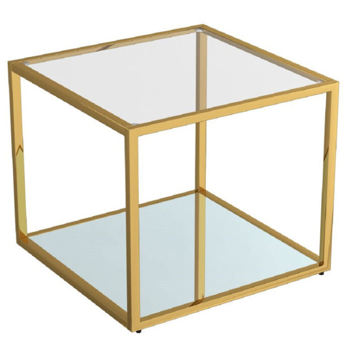 Harrie Glass Top Coffee Table - Chic Decora