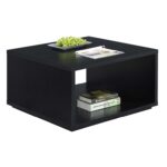 Haught Floor Shelf Coffee Table with Storage - Chic Decora