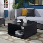 Haught Floor Shelf Coffee Table with Storage - Chic Decora