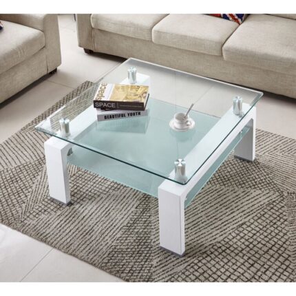 Hentschel Glass Top Coffee Table - Chic Decora