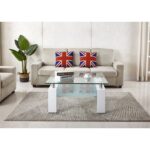 Hentschel Glass Top Coffee Table - Chic Decora