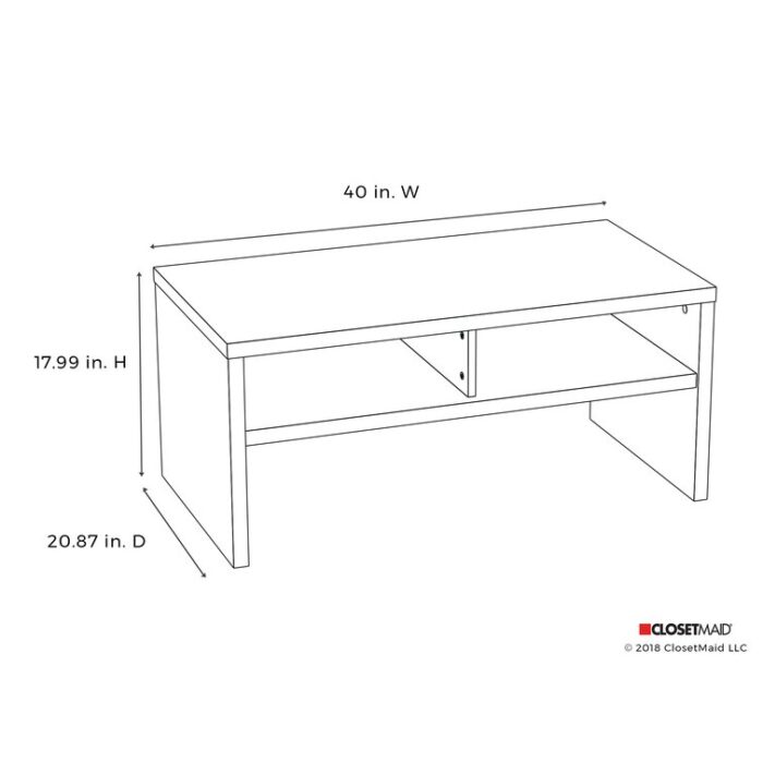 Hex Manufactured Wood Sled Coffee Table - Chic Decora