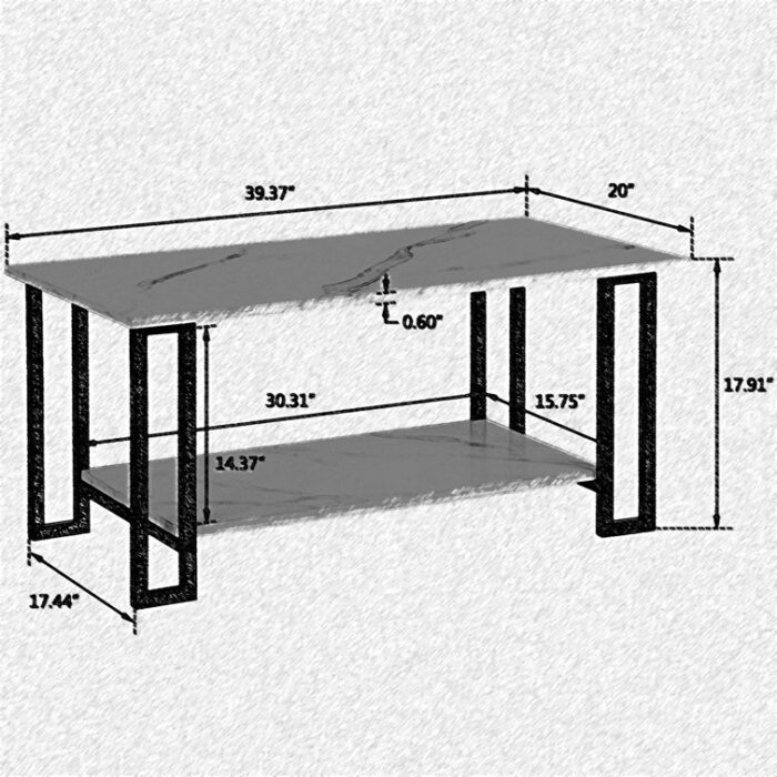 Hughen Coffee Table - Chic Decora