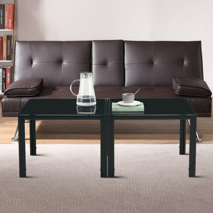 Iliyah Glass Top Coffee Table - Chic Decora