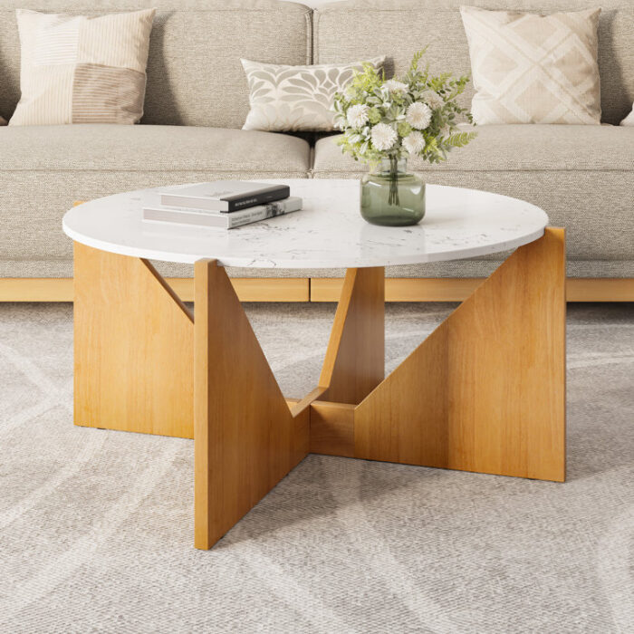 Ints Round Coffee Table - Chic Decora