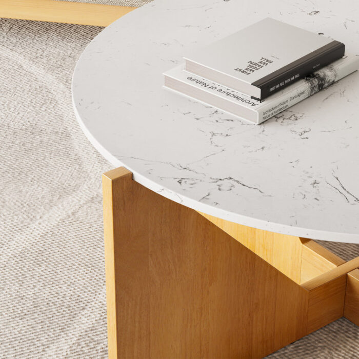 Ints Round Coffee Table - Chic Decora