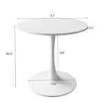 Iphigenia Pedestal Coffee Table,Cocktail Table,center table - Chic Decora