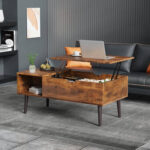 Cooper Rustic Mid-Century Modern Lift-Top Coffee Table - Chic Decora