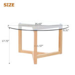 Ishmam Glass Top Coffee Table - Chic Decora