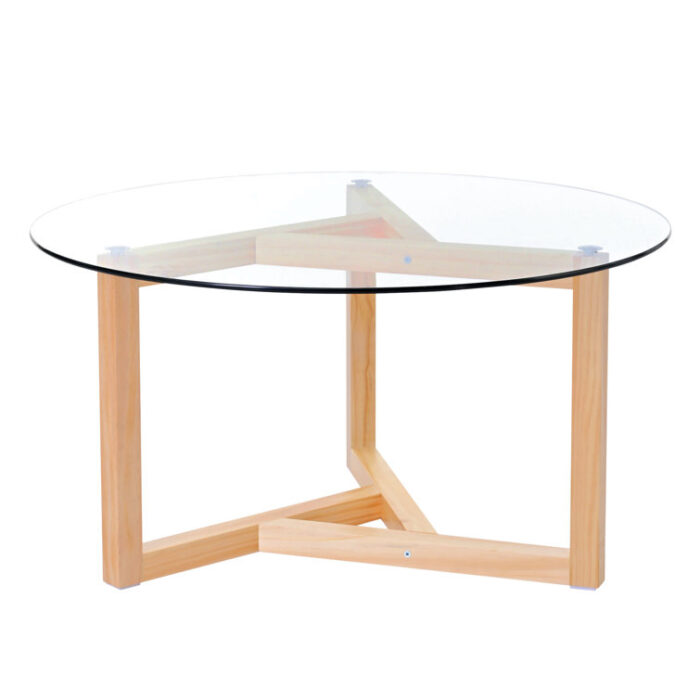 Ishmam Glass Top Coffee Table - Chic Decora