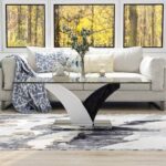 Spurlock Glass Top Coffee Table - Chic Decora