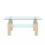 Jamice Glass Coffee Table - Chic Decora