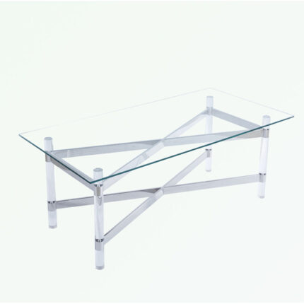 Janeika Glass Top Coffee Table - Chic Decora