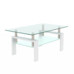 Janyssa Glass Coffee Table - Chic Decora