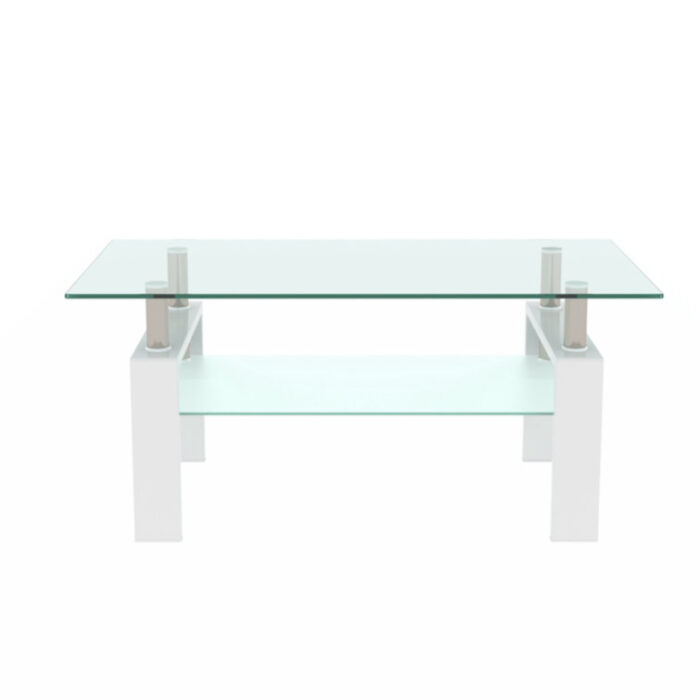 Janyssa Glass Coffee Table - Chic Decora