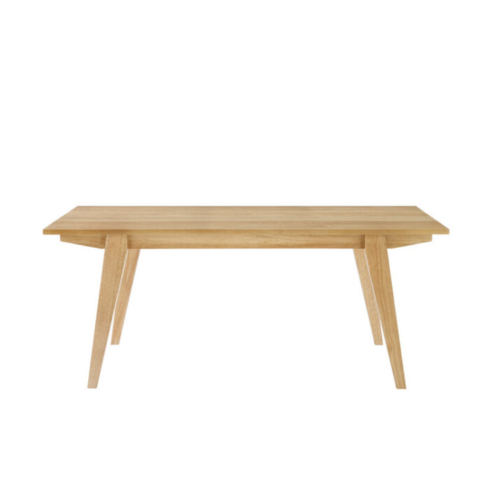 Japandi Minimal Solid Wood Rectangle Coffee Table - Chic Decora