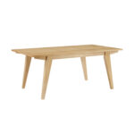 Japandi Minimal Solid Wood Rectangle Coffee Table - Chic Decora