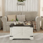 Jareal Lift Top Coffee Table 31.4 “W Farmhouse Square Storage Coffee Table - Chic Decora