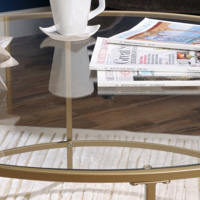 Jayde Glass Top Coffee Table - Chic Decora