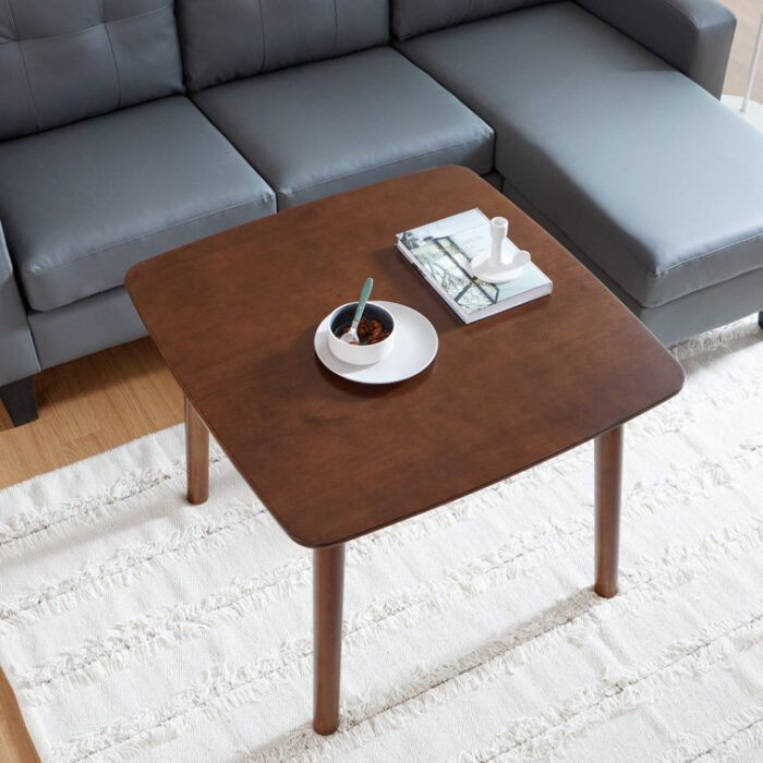 Jerene Solid Wood Square Coffee Table - Chic Decora