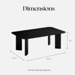 Joss 4 Legs Coffee Table - Chic Decora