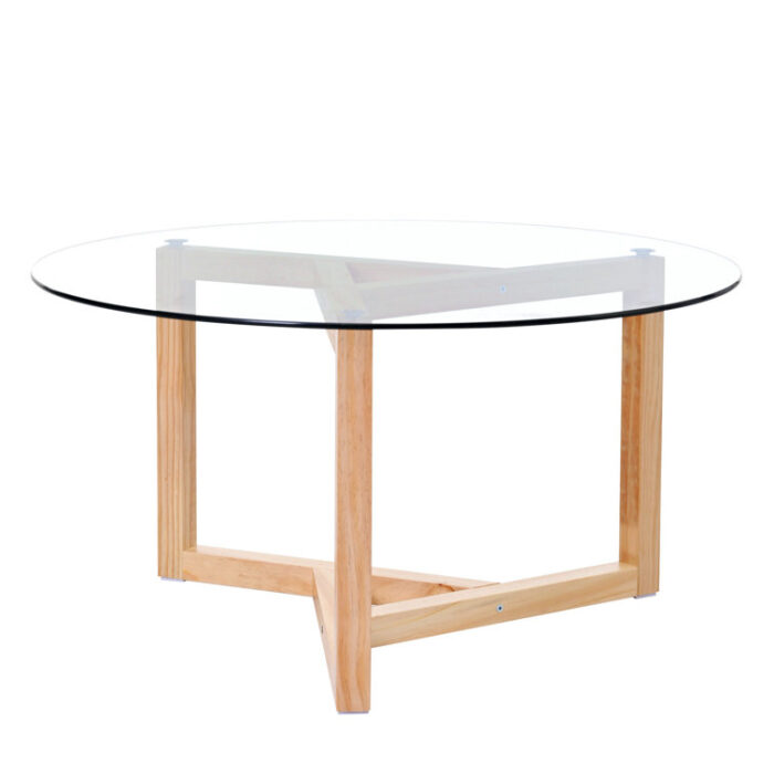 Jusiah Glass Top Coffee Table - Chic Decora