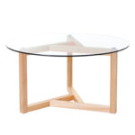 Jusiah Glass Top Coffee Table - Chic Decora