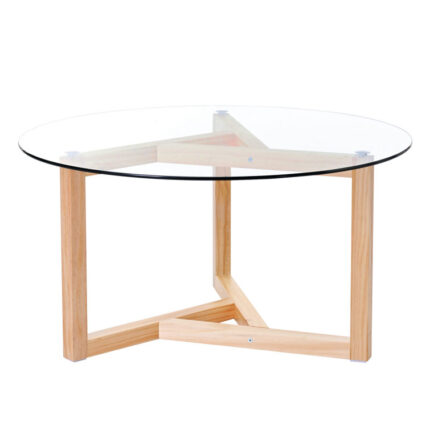 Jusiah Glass Top Coffee Table - Chic Decora