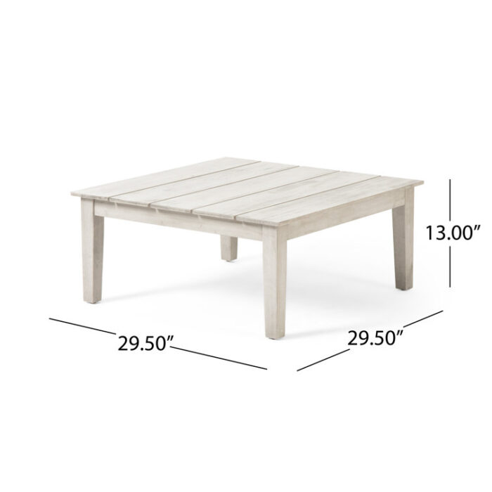 Kaivon Solid Wood Single Coffee Table - Chic Decora