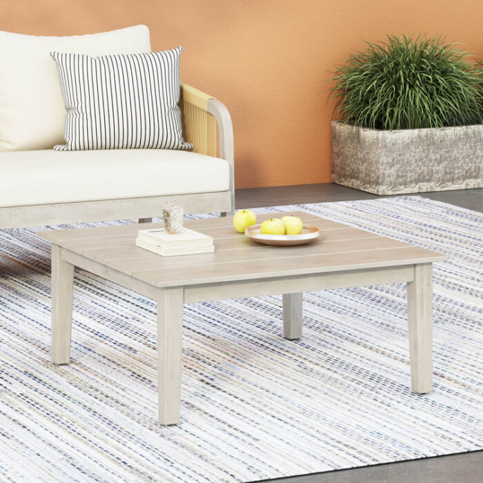 Kaivon Solid Wood Single Coffee Table - Chic Decora