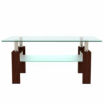 Katisha Glass Top Coffee Table - Chic Decora