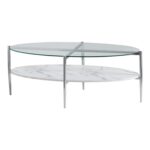 Keir Glass Top Coffee Table - Chic Decora