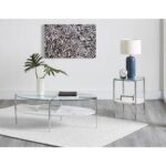 Keir Glass Top Coffee Table - Chic Decora