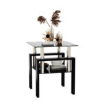 Kemondre Glass Top Single Coffee Table - Chic Decora