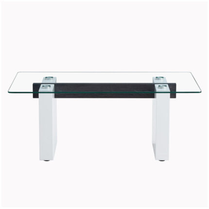 Kendelle Glass Top Single Coffee Table - Chic Decora