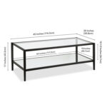 Kewaunee Glass Top Coffee Table - Chic Decora