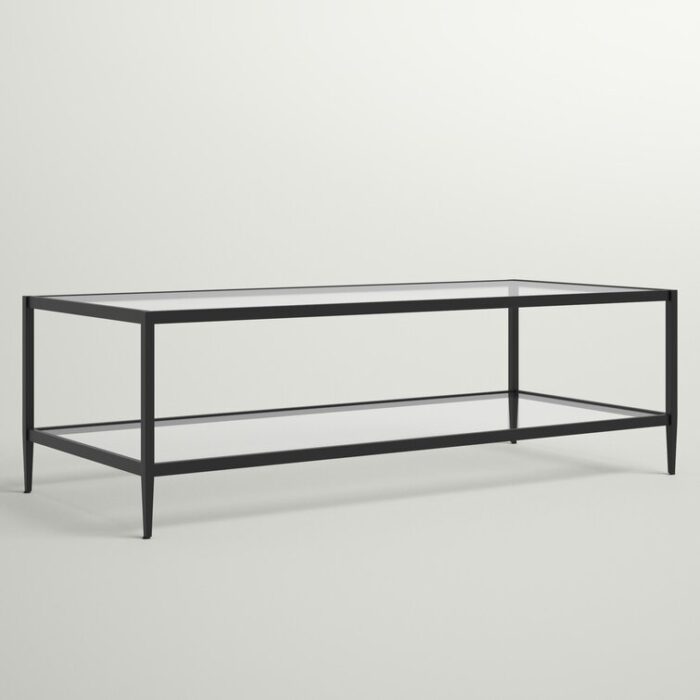 Kewaunee Glass Top Coffee Table - Chic Decora