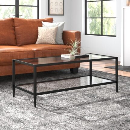 Kewaunee Glass Top Coffee Table - Chic Decora